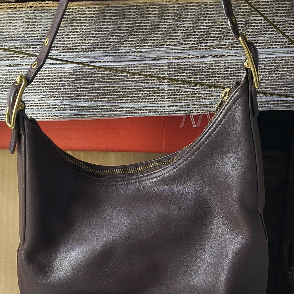 Coach Legacy West Hobo/Bucket Shoulder Bag 9823 In Dark Brown